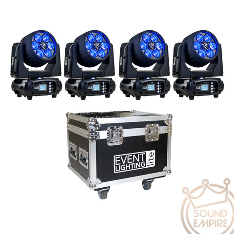 Event Lighting LM6x15 Wash Moving Heads (Pack of 4)